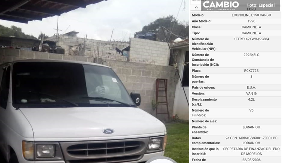 Roban camioneta a comerciante en la Central de Abastos de Tepeaca