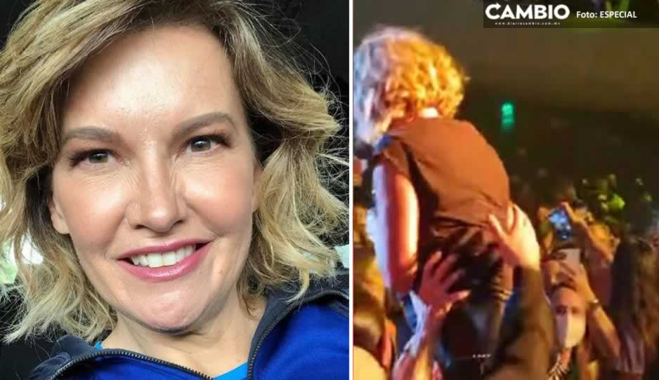 ¡Al suelo! Ilse, de Flans se cae en pleno concierto (VIDEO)