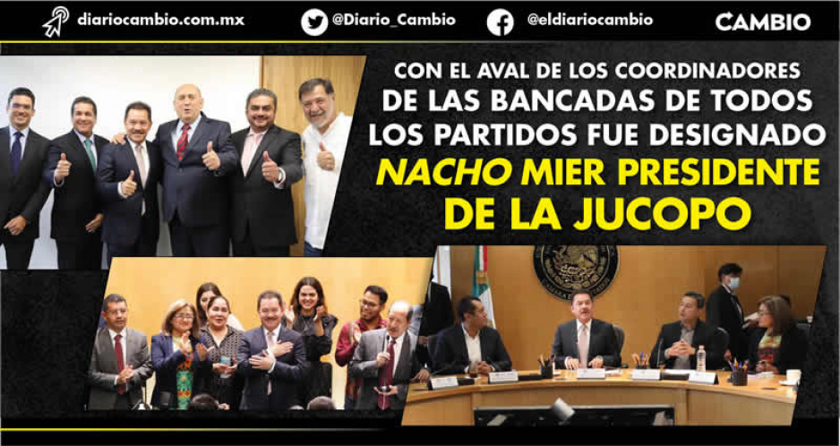 Nacho Mier hace historia: por unanimidad asume por segunda vez la presidencia de la Jucopo en la Cámara de Diputados  (FOTOS Y VIDEO)