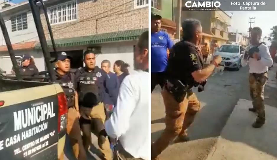 “Rífate un tiro carnal”: Exhiben pelea entre policía y un ciudadano en Ecatepec (VIDEO)