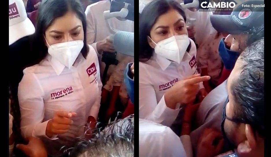 Ni los acarreados la salvaron: vecinos de la Guadalupana encaran a Claudia (VIDEO)