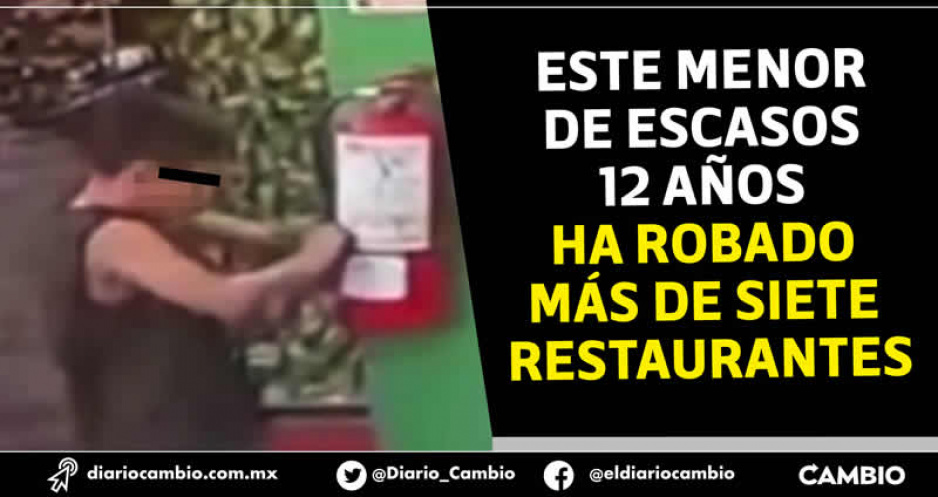 Niño ladrón acecha restaurantes de Atlixco: dueños de establecimientos piden la intervención del DIF