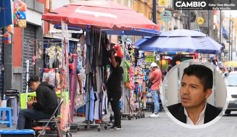 Ambulantes pagarán permisos para instalarse en la periferia del C.H.: Lalo Rivera