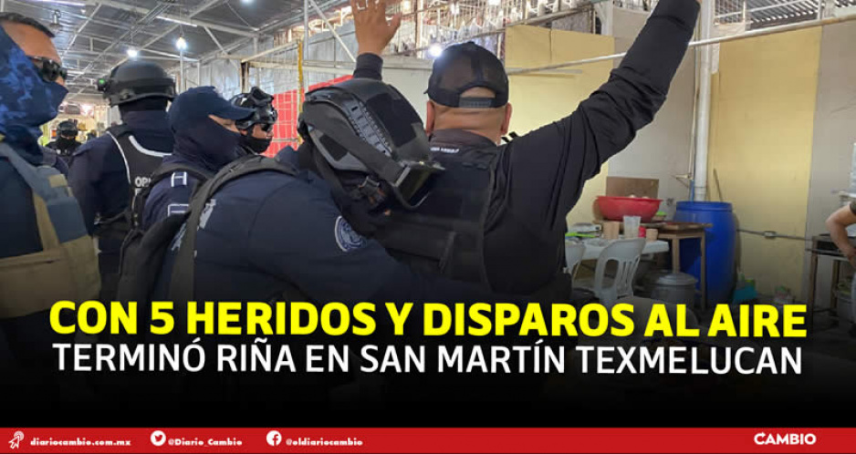 Comerciantes de la COP desatan riña campal en el Tianguis de Texmelucan: hay 3 detenidos (VIDEO)