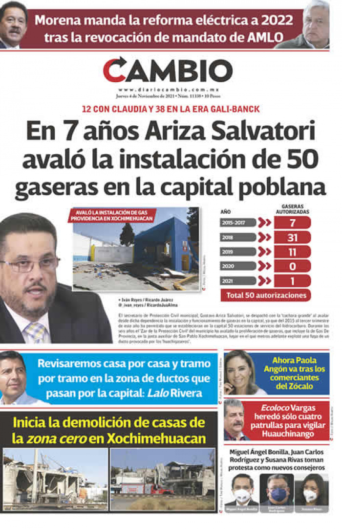 En 7 años Ariza Salvatori avaló la instalación de 50 gaseras en la capital poblana