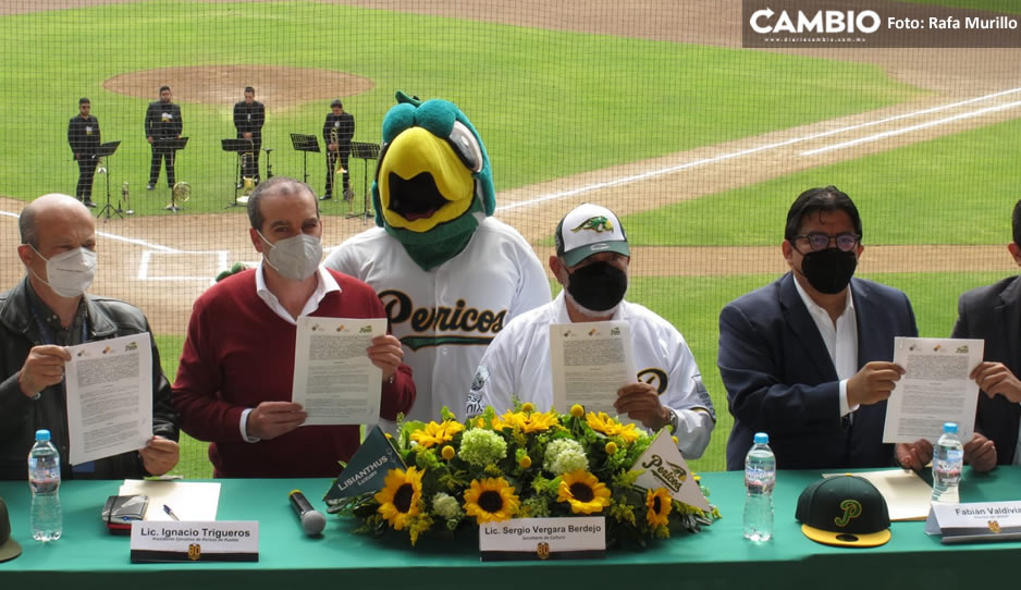Pericos firma convenio con Cultura y anuncian Museo Colectivo en estadio Hermanos Serdán (VIDEO)