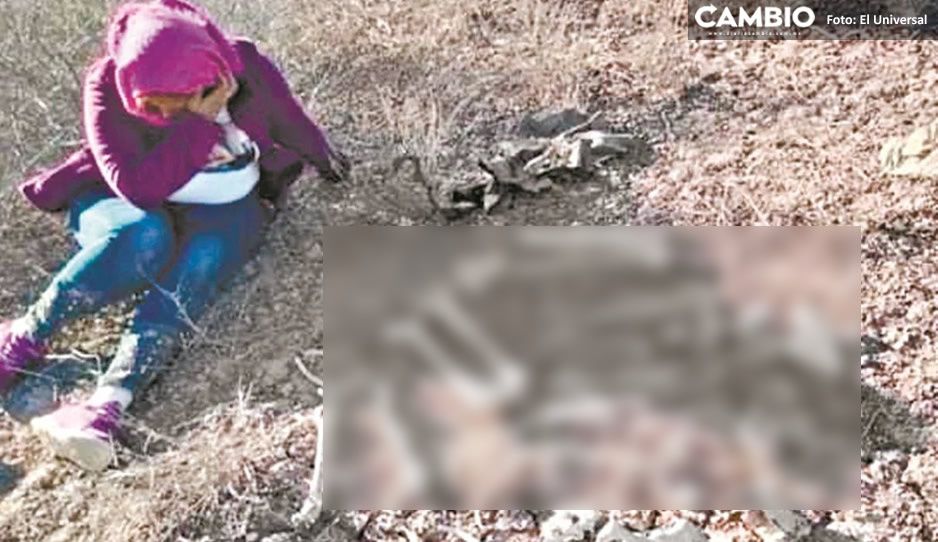 Madre halla los restos de su hijo y llora al ver que falta el cráneo (FUERTE VIDEO)
