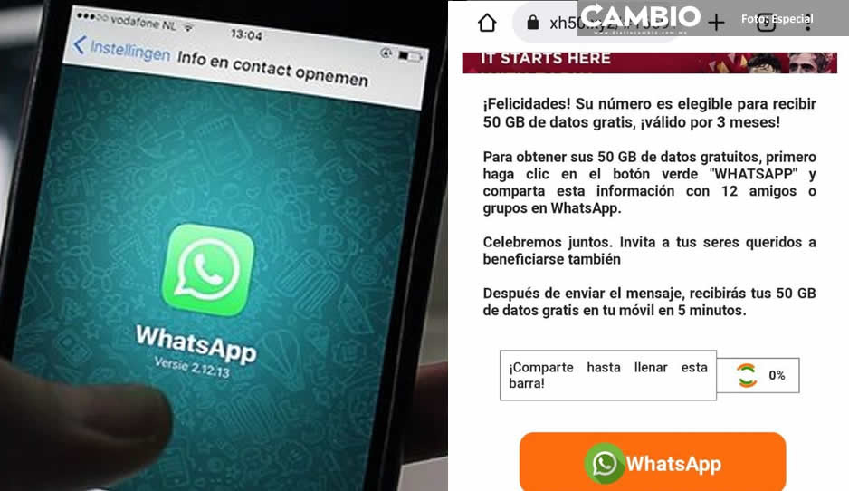 ¡No caigas! FIFA no regala 50 GB para ver el Mundial a través de WhatsApp