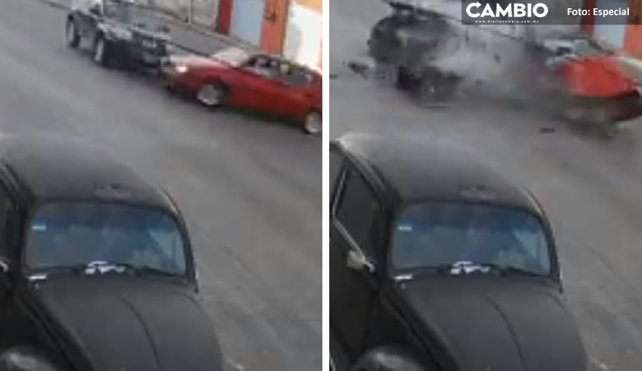VIDEO: Así fue el brutal choque entre dos autos en la 31 Poniente