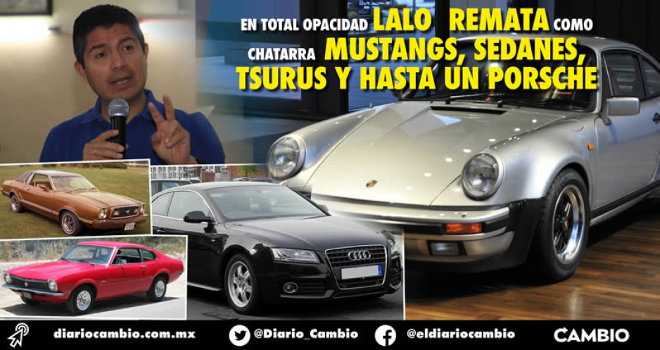 Varios autos de lujo entre los 5 mil coches que Lalo expropiará con el pretexto de ser “chatarra” (FOTOS)