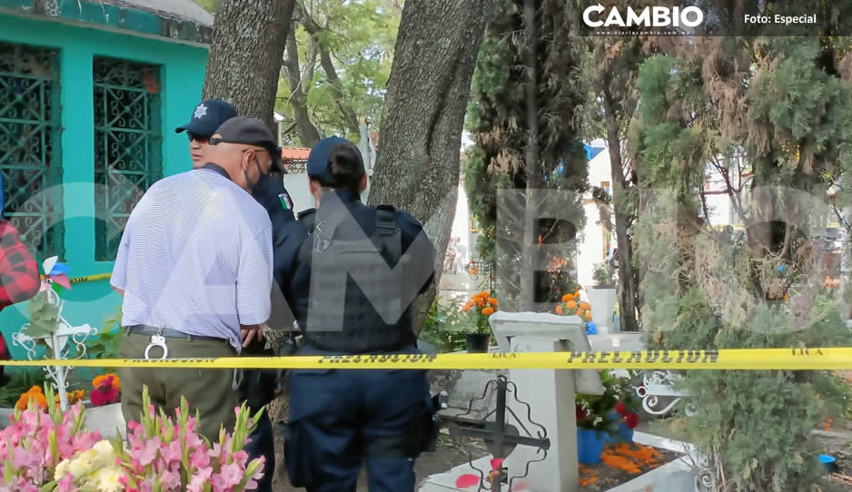 Hallan feto dentro de un frasco en el panteón municipal de Atlixco