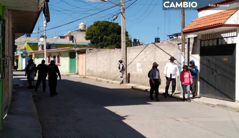Policías realizan búsqueda de personas desaparecidas en Texmelucan, Chiautzingo y Huejotzingo