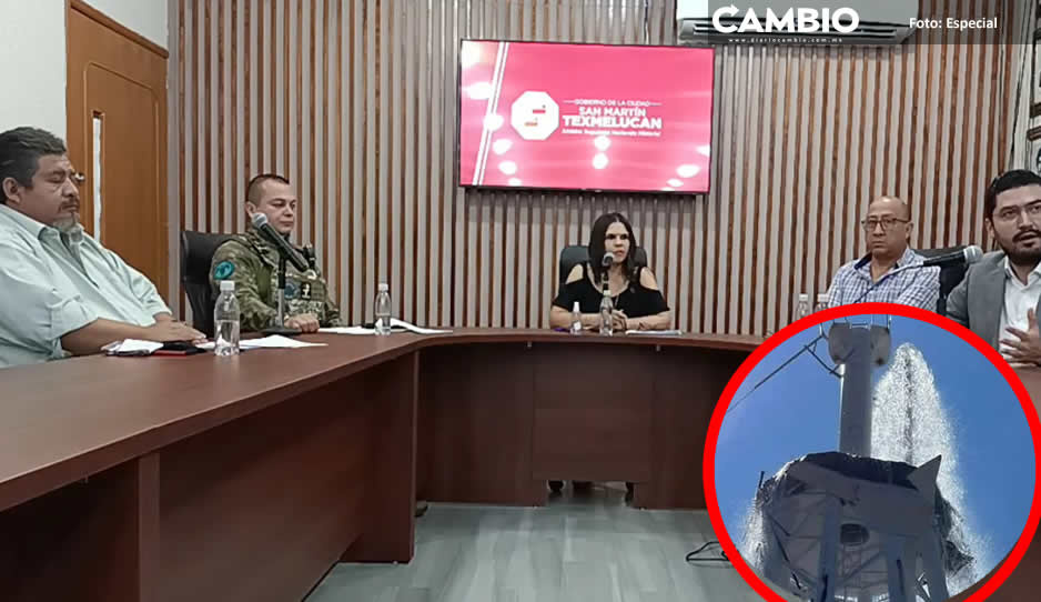Ayuntamiento de Texmelucan acusa a ex edil de no presentar escrito declarando el tanque elevado de agua inservible