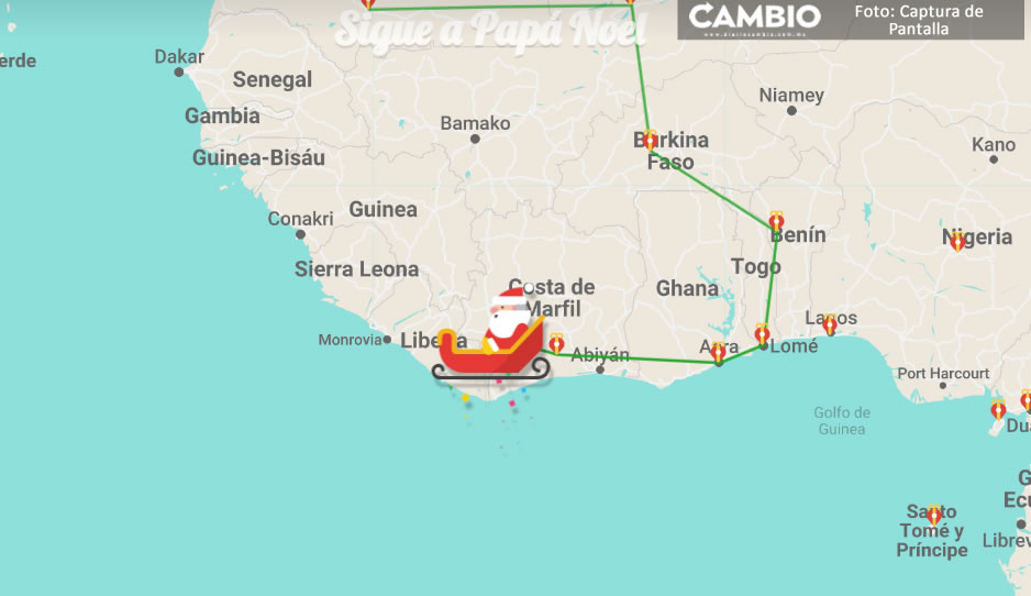 ¡Santa Claus ya viene! Sigue su trayectoria antes de llegar a México