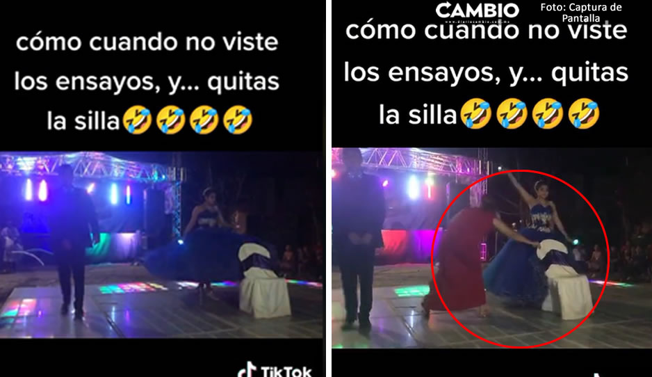 ¡Perdió el estilo! Invitada arruina el vals de una quinceañera en plena pista de baile (VIDEO)