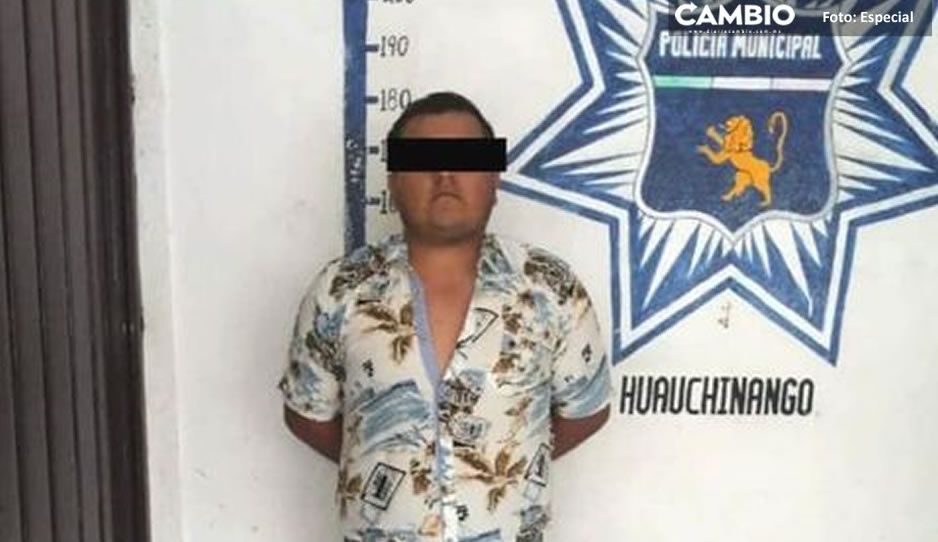 Detienen a “El Chucho” presunto asaltante y narcomenudista en Huauchinango