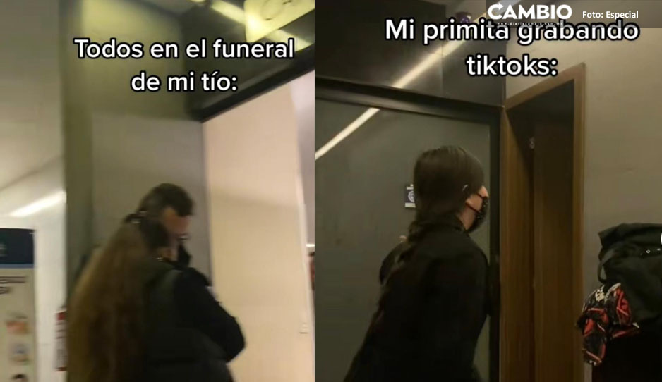 ¡Ya no hay respeto! niña graba TikTok durante el funeral de su tío (VIDEO)