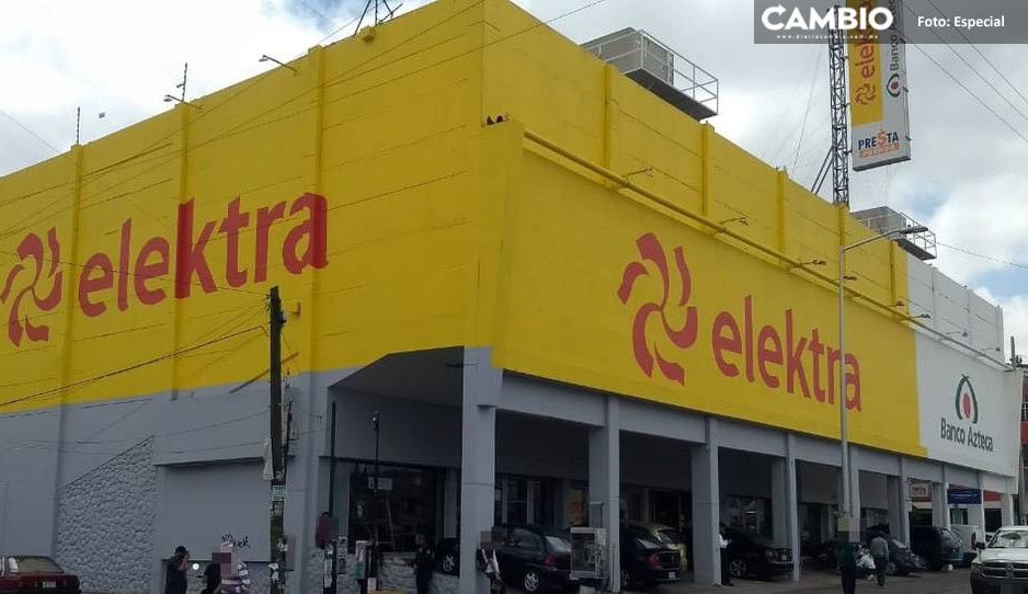 Atracan Elektra del entronque de Amalucan; huyen con más de 350 mil pesos en electrónica