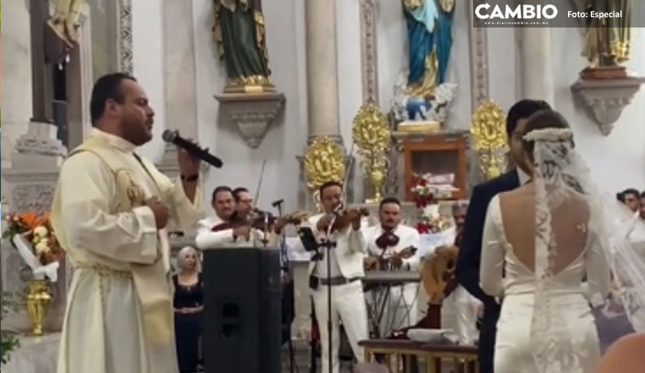 Sacerdote romántico canta &quot;Mi Razón de Ser&quot; de la Banda MS en plena misa de una boda (VIDEO)