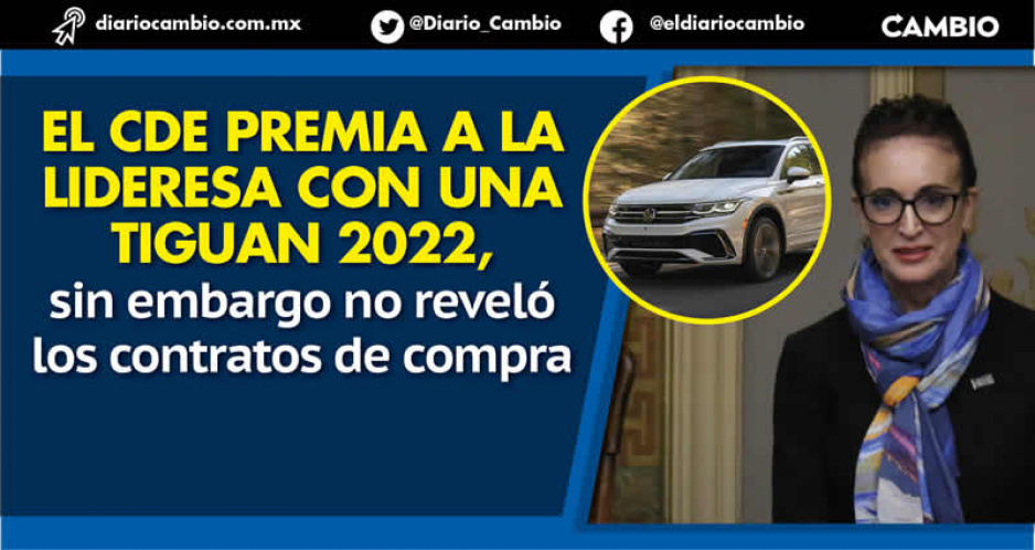 Augusta estrena camionetón Tiguan en el PAN, con valor de 682 mil pesos