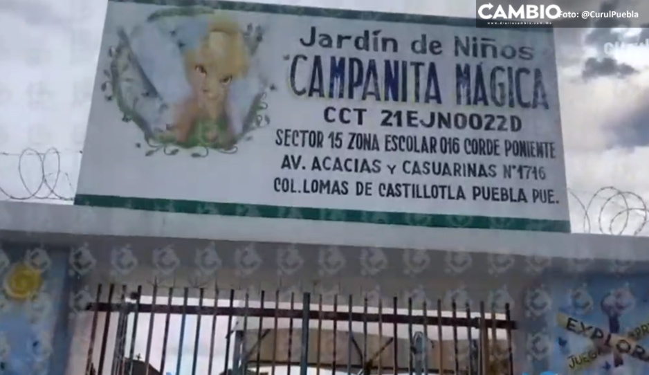 Ladrones atracan kinder Campanita Mágica de Lomas de Castillotla (VIDEO)