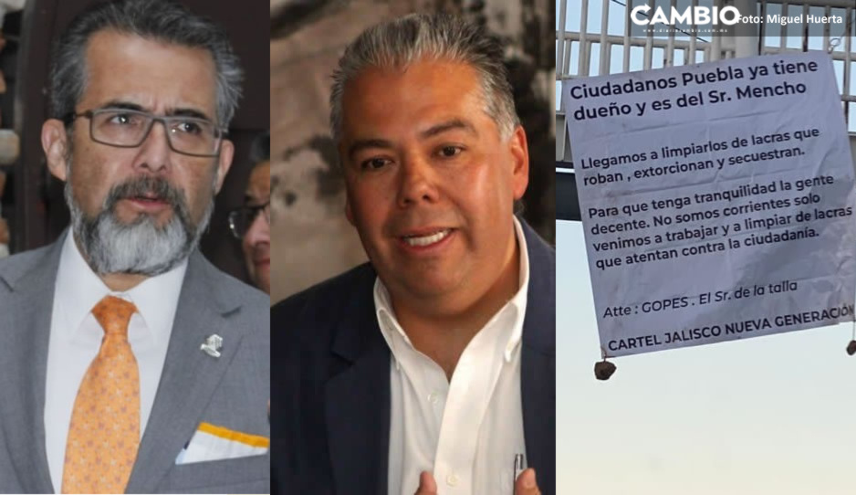 Empresarios piden que no se tome a la ligera las narcomantas colocadas en Puebla y zona conurbada (VIDEO)