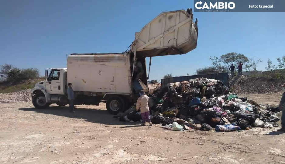 Habitantes de Coapan crean basurero clandestino en Tehuacán para almacenar sus desechos
