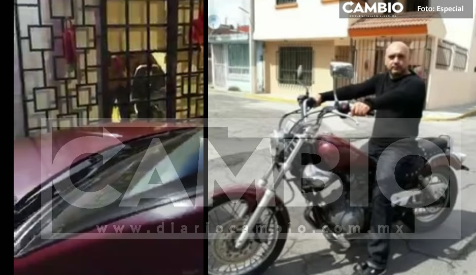 ¡Puerco! Motociclista muestra su miembro a mujeres cholultecas, vecinos se van contra él (VIDEO)
