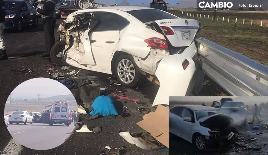 Muere bebé en terrible accidente sobre la autopista Amozoc-Perote