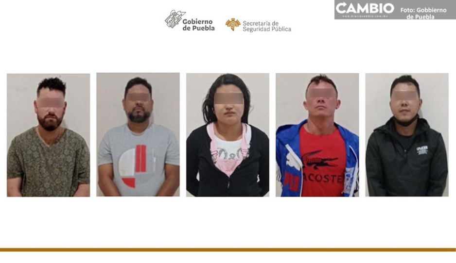 Detienen a cuatro colombianos y un venezolano en Los Héroes de Puebla