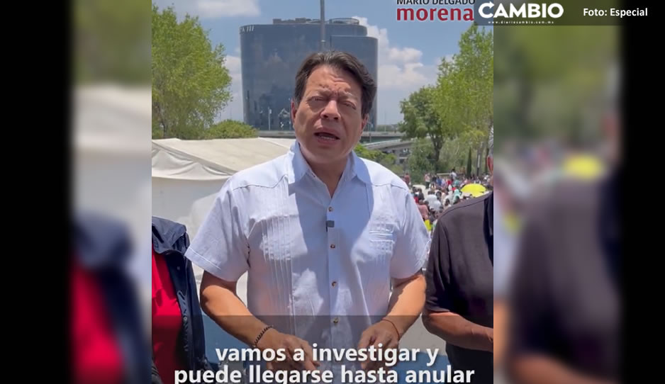 Mario Delgado acusa a “personas ajenas” de provocar incidentes en elección interna de Morena (VIDEO)