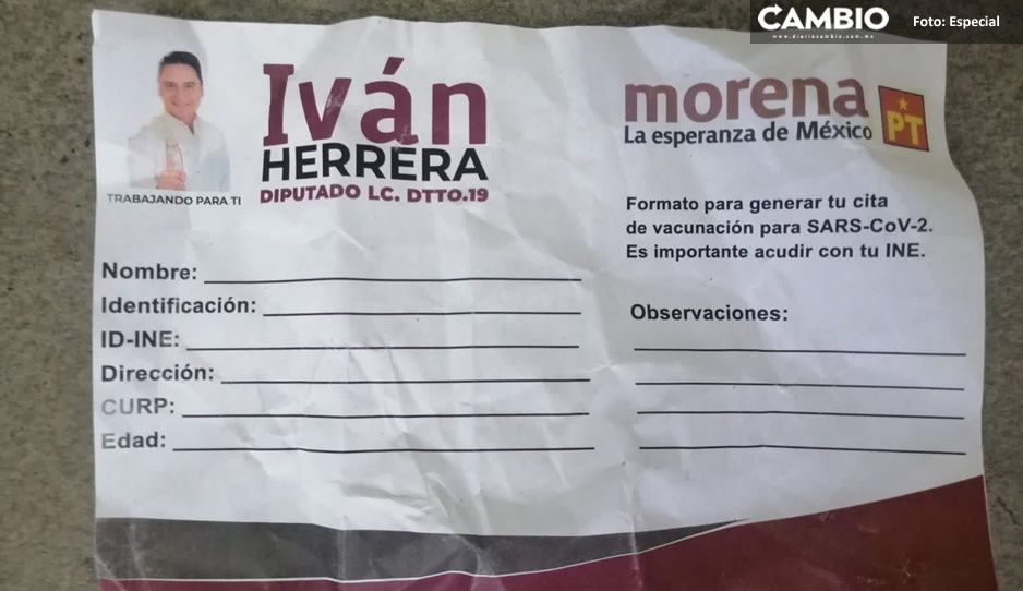 Iván Herrera lucra con las vacunas antiCovid y comete delito electoral (FOTO)