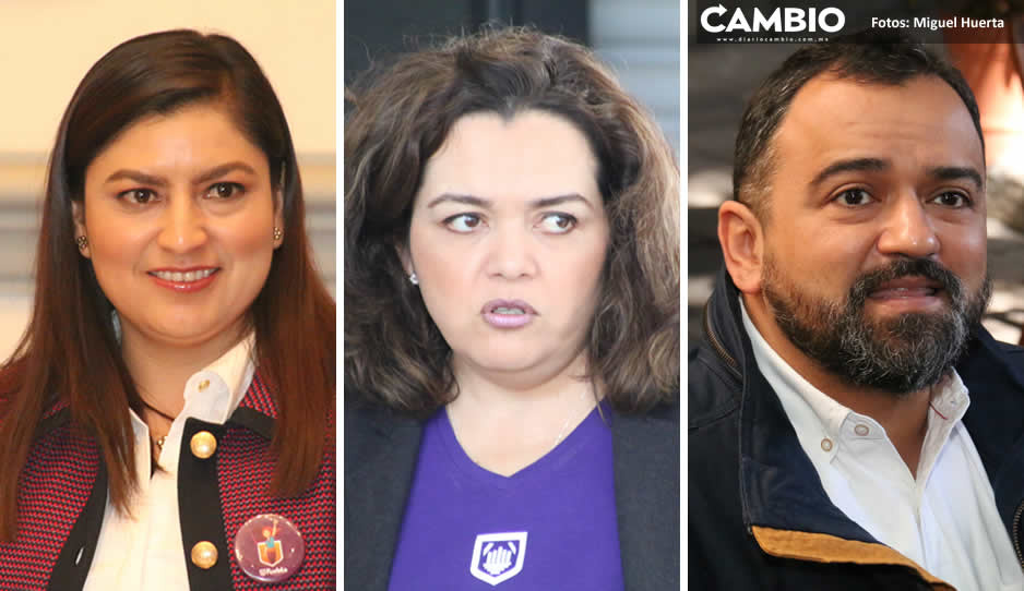 Claudia, Liza Aceves y Sánchez Galindo en capilla por ser violentadores de género
