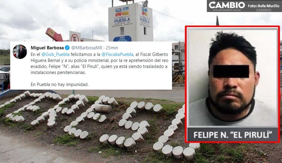 Poco le duró el gusto de la fuga increíble: FGE aprehende al Pirulí y lo devuelve a la cárcel
