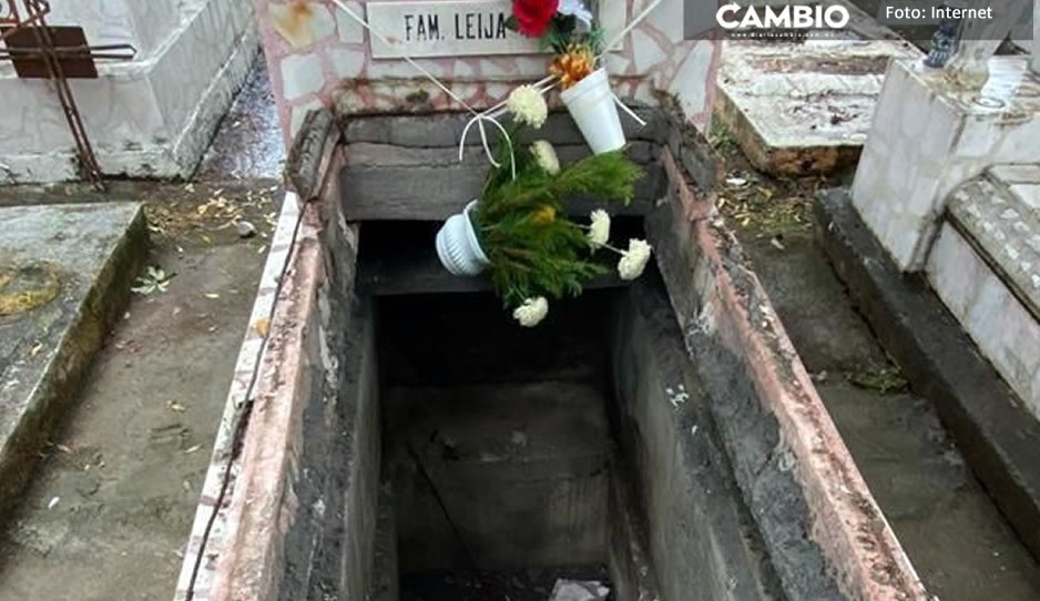 ¿Las jalaron? Caen al interior de tumba dos niñas y una mujer tras visitar el panteón en NL