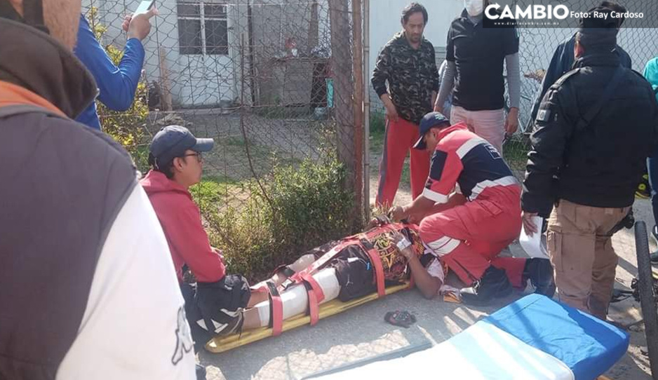 Borracho al volante arrolla cuatro ciclistas en San Pedro Cholula