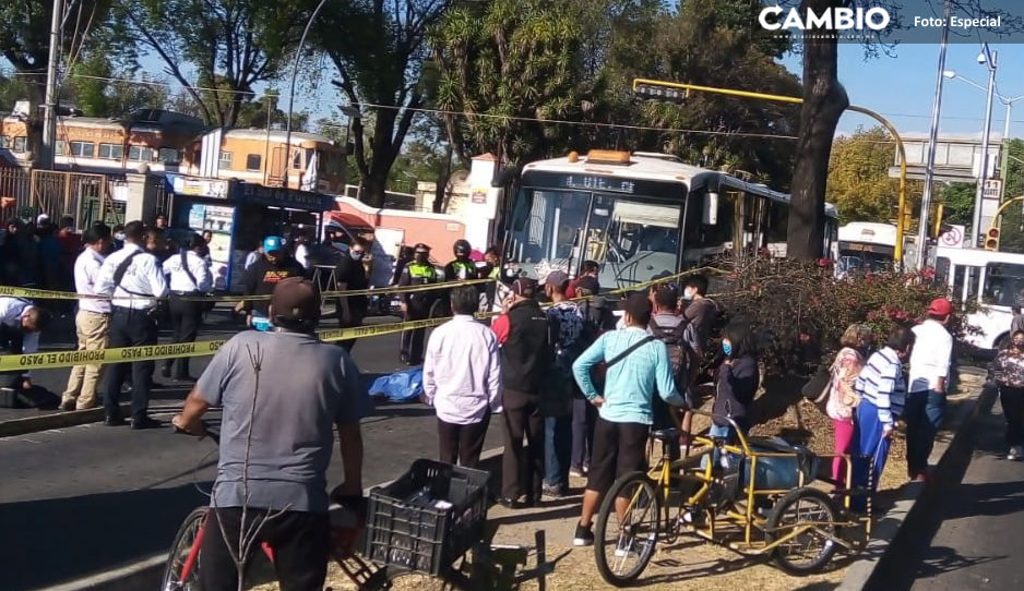 Chofer de RUTA atropella a dos mujeres frente al Museo de los Ferrocarriles; una murió (VIDEO)