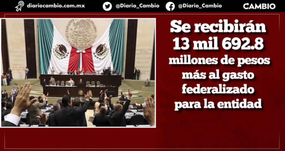 Dictamen de comisiones de San Lázaro mantiene presupuesto de 105 mil millones para Puebla