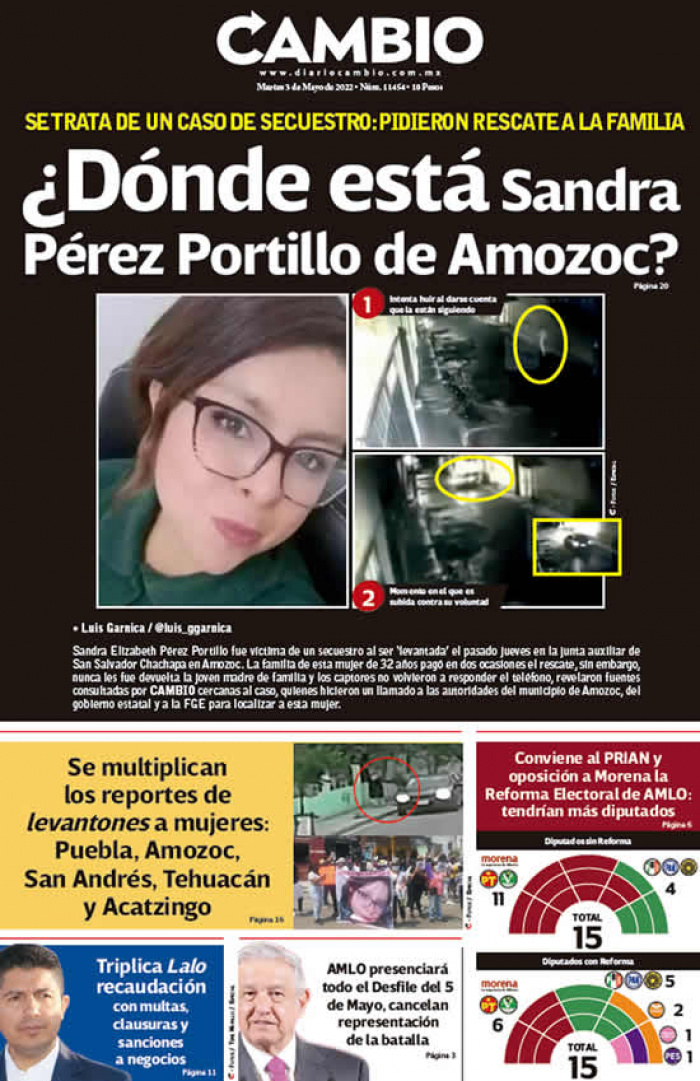 ¿Dónde está Sandra Pérez Portillo de Amozoc?