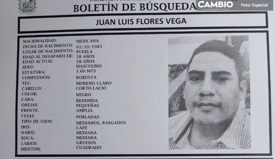 Lo has visto? Juan Luis Flores Vega desapareció desde el 6 de junio en  Atlixco; vendía papas fritas