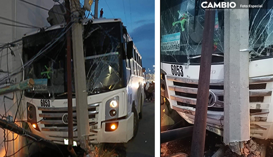 Vecinos de Loma Bella continúan sin luz tras choque de autobús vs poste (VIDEO)