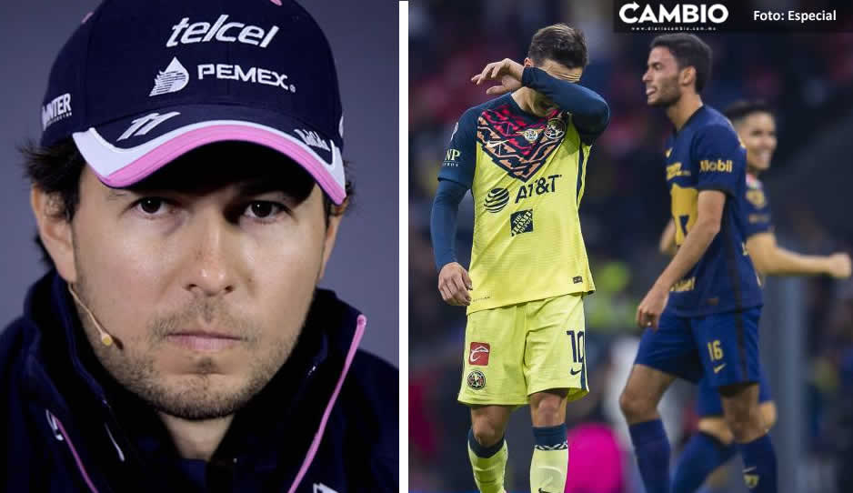 Checo Pérez manda mensaje de aliento al América tras fracaso ante Pumas