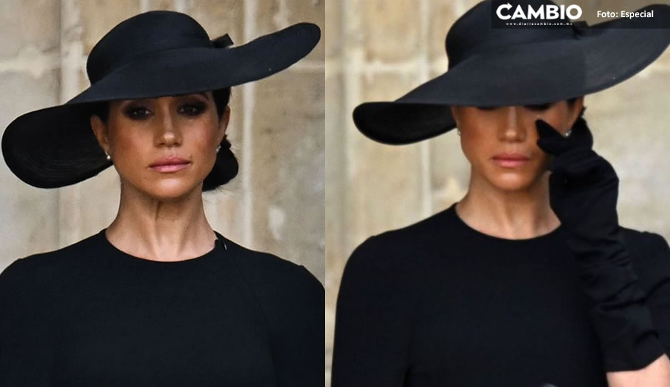 Meghan Markle rompe en llanto durante el funeral de la reina Isabel II