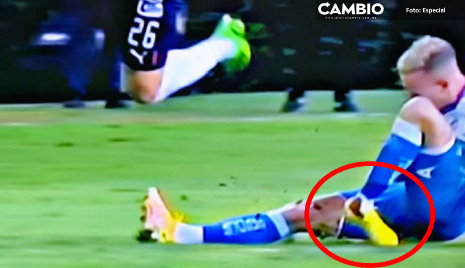 &iquest;Adi&oacute;s al sue&ntilde;o? Gustavo Ferrareis sufre terrible fractura en el Puebla vs Chivas (VIDEO)
