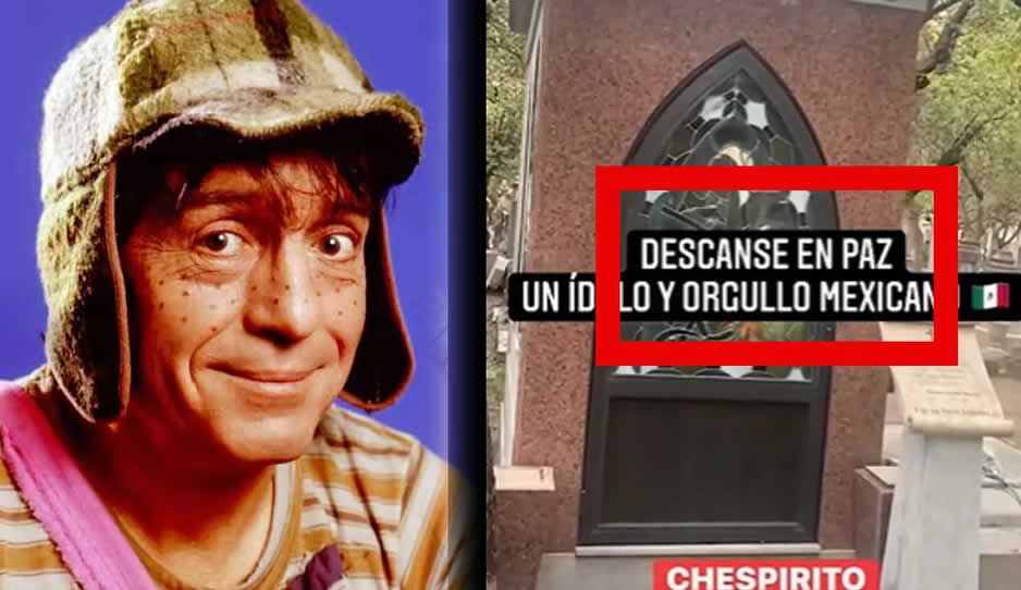 Así es la tumba de Roberto Gómez Bolaños, Chespirito (VIDEO)