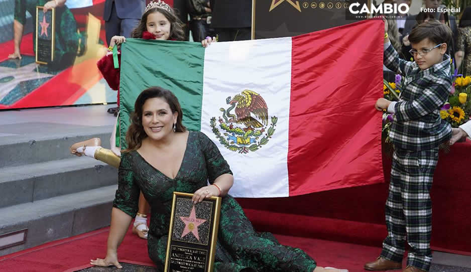Recibe Angélica Vale su estrella en Hollywood (FOTOS)