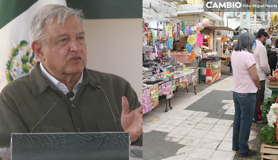AMLO pide a SEDATU intervenir en el conflicto del Mercado Amalucan (VIDEO)