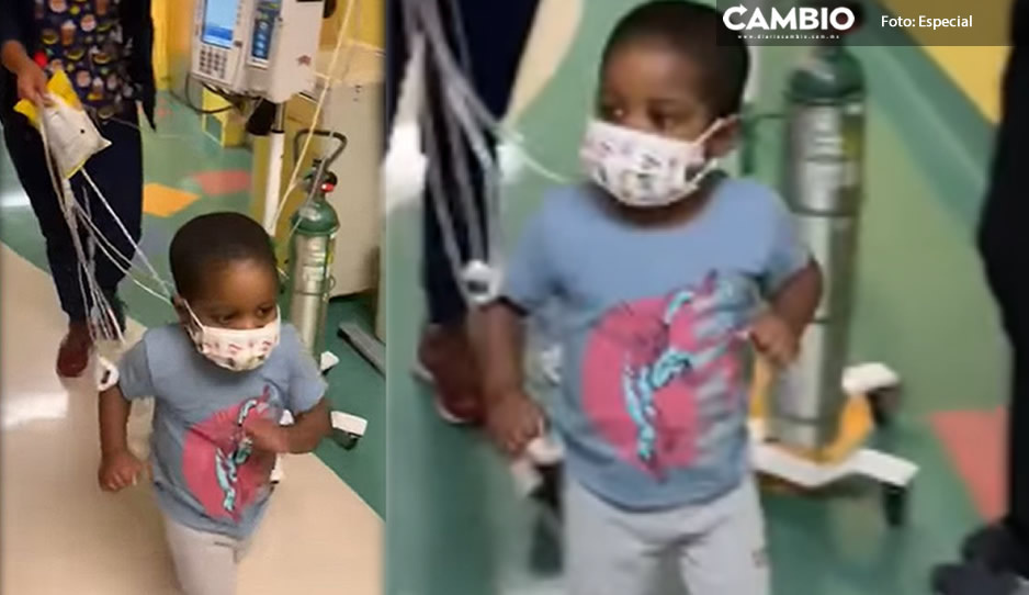 VIDEO: Niñito de 3 años celebra con baile su trasplante de corazón y enternece las redes