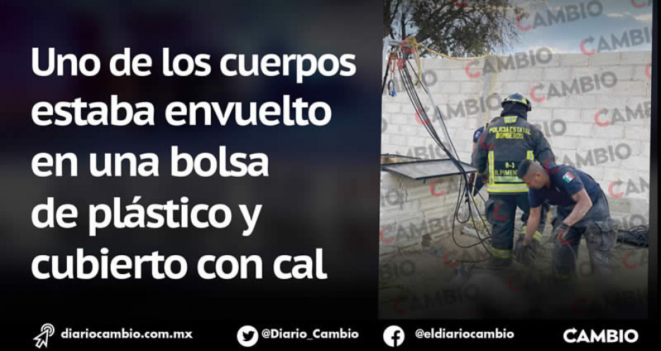 Terror en Huejotzingo: encuentran a 2 hombres, uno ejecutado y otro decapitado, al fondo de un pozo (FOTOS)