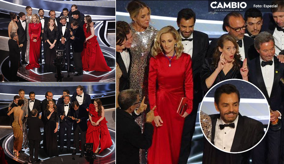 Eugenio Derbez como niño feliz sube al escenario por el Oscar a mejor película con CODA